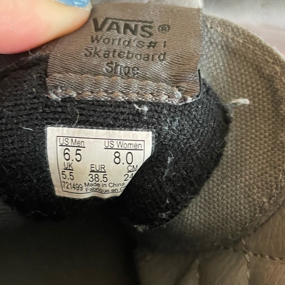 Vans Sk8 Hi grey black high tops 8 - Picture 6 of 6